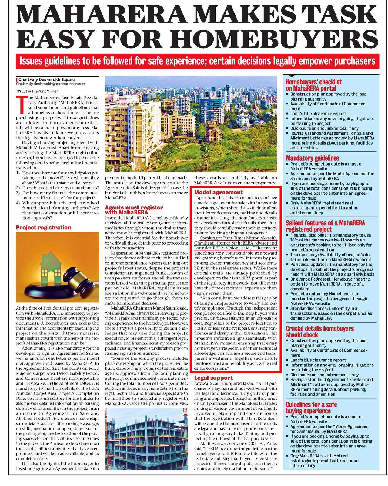 Pune Mirror Article